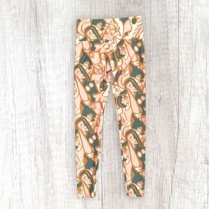 Dazey LA x Anthropologie We are One Face Print Artsy Leggings Womens L